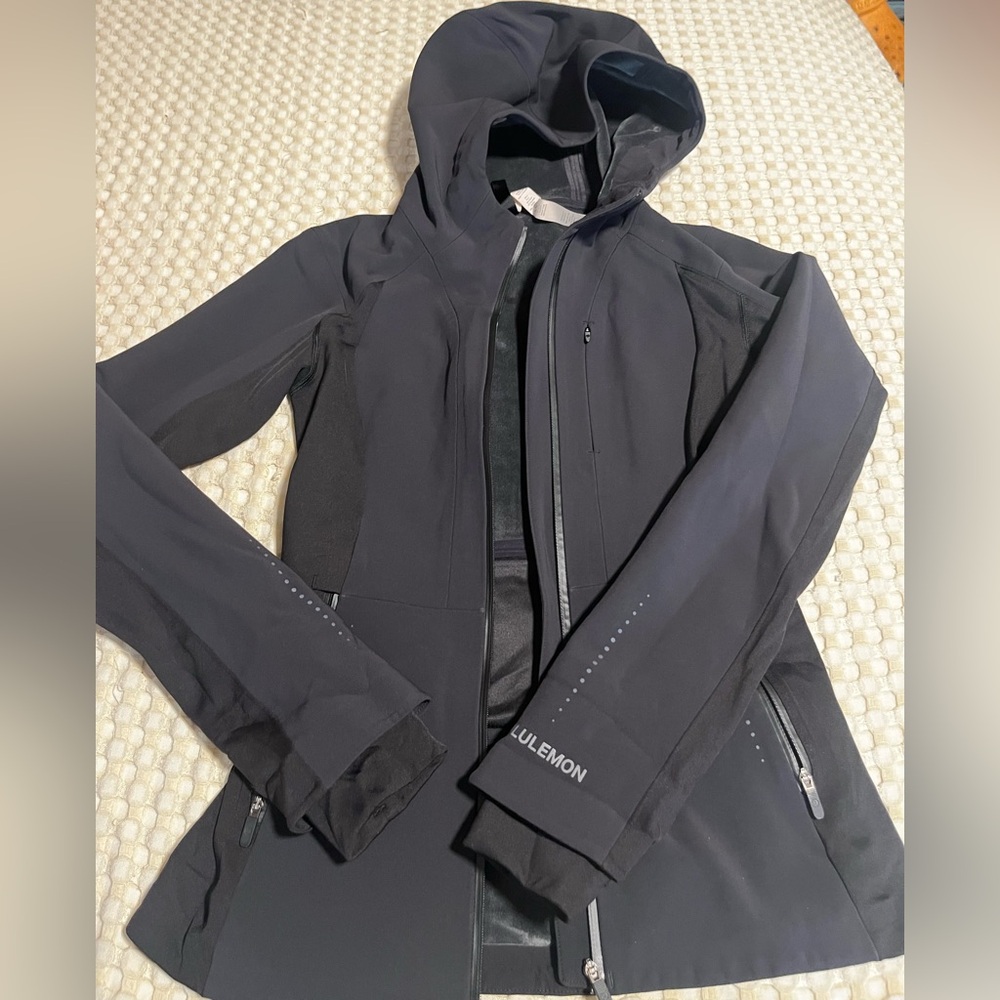 lululemon athletica Black Hooded Softshell Jacket